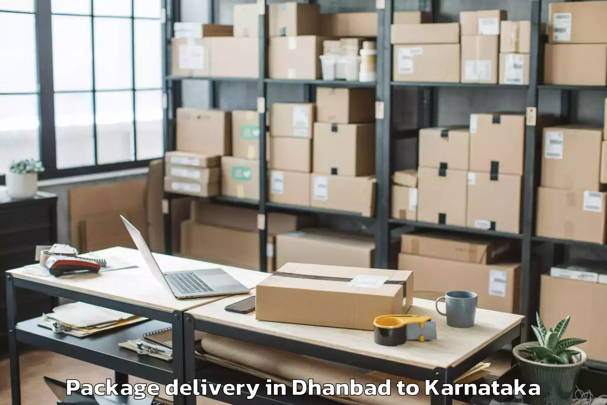 Trusted Dhanbad to Mudigere Package Delivery